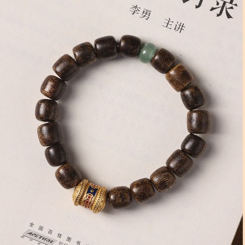 Agarwood Copper Coin Auspicious Cloud Calm Bracelet Agarwood Copper Coin Auspicious Cloud Calm Bracelet