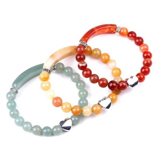 Crystal Beads Unisex Heart Bracelet Crystal Beads Unisex Heart Bracelet