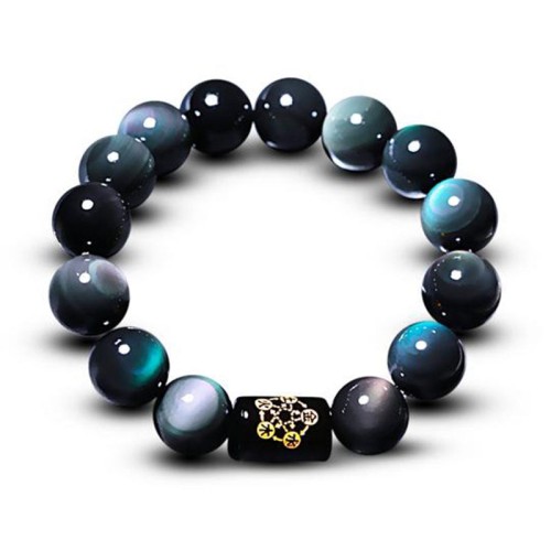 Rainbow Obsidian Positive Transformation Bracelet