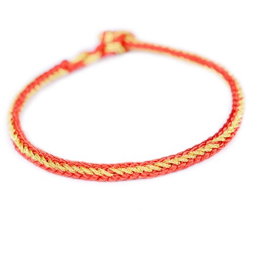Two-Color Rope Eight Thread Peace Knot Bracelet Two-Color Rope Eight Thread Peace Knot Bracelet