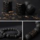 Lava Rock Ebony Wood Tiger Eye Bracelet Lava Rock Ebony Wood Tiger Eye Bracelet