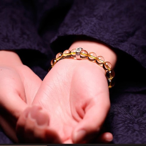 Sterling Silver Zodiac Citrine Protection Bracelet
