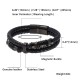 Layered Leather Weave Fortune Bracelet Layered Leather Weave Fortune Bracelet