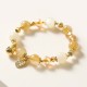 14K Gold Plated Golden Rutilated Quartz Wealth Charm Bracelet 14K Gold Plated Golden Rutilated Quartz Wealth Charm Bracelet
