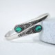 Zircon Water Drop Healing Cuff Bracelet