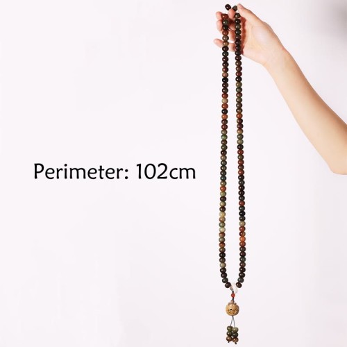 108 Mala Beads Dunhuang Bodhi Seed Dzi Bead Evil Spirits Bracelet 108 Mala Beads Dunhuang Bodhi Seed Dzi Bead Evil Spirits Bracelet