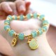 Year of the Dragon Red Agate Green Aventurine Bracelet Year of the Dragon Red Agate Green Aventurine Bracelet