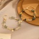 14K Gold Green Rutilated Quartz Eternal Love Bracelet 14K Gold Green Rutilated Quartz Eternal Love Bracelet