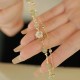 Gold Plated Jade Butterfly Flower Luck Bracelet Gold Plated Jade Butterfly Flower Luck Bracelet
