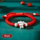 999 Sterling Silver Chinese Zodiac Kids Bracelet