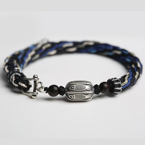925 Sterling Silver Koi Fish Reincarnation Knot Bracelet 925 Sterling Silver Koi Fish Reincarnation Knot Bracelet