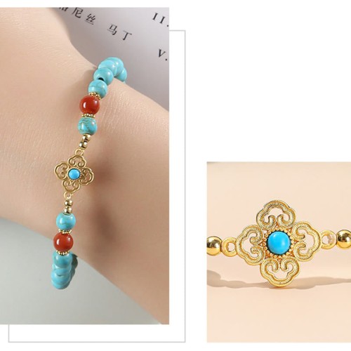 Turquoise Bead Protection Balance Bracelet Turquoise Bead Protection Balance Bracelet