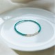 925 Sterling Silver Natural Turquoise Pearl Beaded Bracelet 925 Sterling Silver Natural Turquoise Pearl Beaded Bracelet