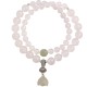 White Agate Jade Lotus Protection Bracelet White Agate Jade Lotus Protection Bracelet