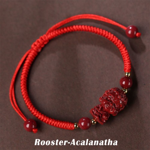 Chinese Zodiac Buddha Cinnabar Amulet Bracelet Chinese Zodiac Buddha Cinnabar Amulet Bracelet