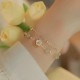 Gold Plated Jade Butterfly Flower Luck Bracelet Gold Plated Jade Butterfly Flower Luck Bracelet