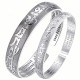 Tibetan Sanskrit White Copper Meditation Bracelet Tibetan Sanskrit White Copper Meditation Bracelet