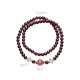 14K Gold Plated Garnet Strawberry Quartz Wrap Bracelet 14K Gold Plated Garnet Strawberry Quartz Wrap Bracelet