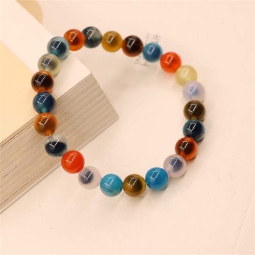 Colorful Candy Agate Strength Healing Bracelet Colorful Candy Agate Strength Healing Bracelet