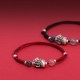 999 Sterling Silver PiXiu Strawberry Quartz Wealth Bracelet 999 Sterling Silver PiXiu Strawberry Quartz Wealth Bracelet