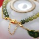 Hetian Jade Peach Blossom Luck Chain Bracelet