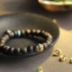 Vietnam Qinan Agarwood Turquoise Balance Strength Bracelet Vietnam Qinan Agarwood Turquoise Balance Strength Bracelet
