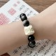 Silver Sheen Obsidian Bodhi Seed Lion Bracelet Silver Sheen Obsidian Bodhi Seed Lion Bracelet