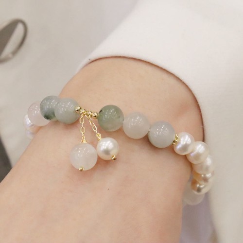 Amethyst Crystal Lotus Healing Bracelet
