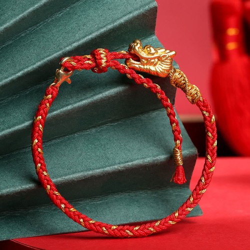999 Silver Dragon Luck Eight Thread Knot Braided Bracelet 999 Silver Dragon Luck Eight Thread Knot Braided Bracelet