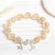 Sterling Silver Citrine Moon Star Bracelet Sterling Silver Citrine Moon Star Bracelet