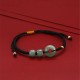 Green Aventurine White Jade Couple Bracelet
