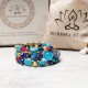 Turquoise Agate Beads Blessing Bracelet Turquoise Agate Beads Blessing Bracelet