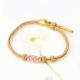 Peach Blossoms Luck Braided String Bracelet