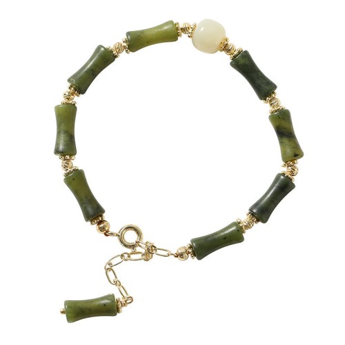 Glass Bead Bamboo Luck Strength Bracelet Glass Bead Bamboo Luck Strength Bracelet