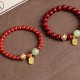 Cinnabar Green Aventurine Fortune Bracelet