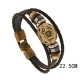 12 Constellations Hematite Leather Bracelet 12 Constellations Hematite Leather Bracelet