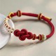 Handmade True Love Knot Peach Blossom Bracelet Handmade True Love Knot Peach Blossom Bracelet