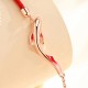 925 Silver Koi Fish Lotus Star Red String Bracelet 925 Silver Koi Fish Lotus Star Red String Bracelet