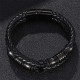 Layered Leather Weave Fortune Bracelet Layered Leather Weave Fortune Bracelet