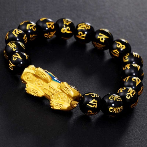 Feng Shui PiXiu Obsidian Wealth Bracelet