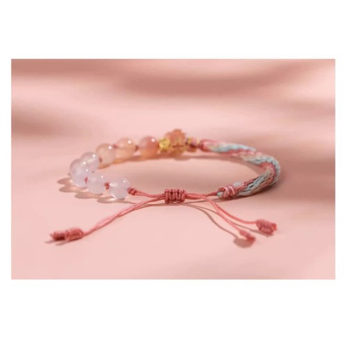 Gradient Agate Peach Blossom Luck Bracelet Gradient Agate Peach Blossom Luck Bracelet