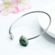 925 Sterling Silver Laughing Buddha Jade Luck Bangle 925 Sterling Silver Laughing Buddha Jade Luck Bangle