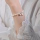 999 Sterling Silver Lotus Pearl Healing Bracelet