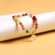 14K Gold Plated Golden Silk Jade Peace Buckle Bracelet 14K Gold Plated Golden Silk Jade Peace Buckle Bracelet