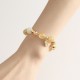 14K Gold Plated Golden Rutilated Quartz Wealth Charm Bracelet 14K Gold Plated Golden Rutilated Quartz Wealth Charm Bracelet