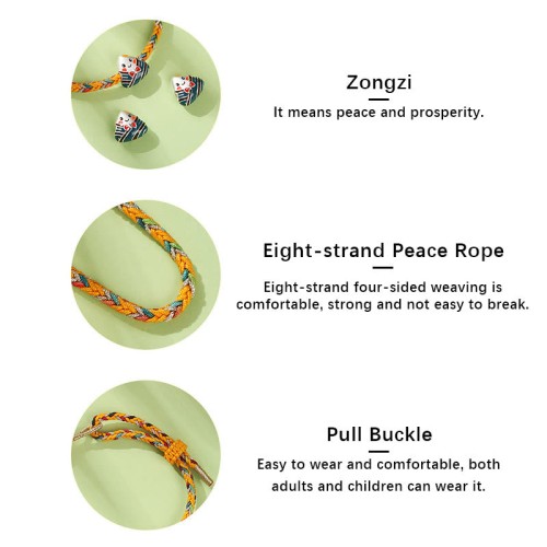 925 Silver Dragon Boat Zongzi Luck Bracelet 925 Silver Dragon Boat Zongzi Luck Bracelet