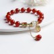Red Agate Hetian Jade Confidence Charm Bracelet Red Agate Hetian Jade Confidence Charm Bracelet