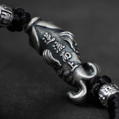 Silver Luck Koi Fish String Bracelet Silver Luck Koi Fish String Bracelet
