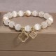 Cat's Eye Pearl Love Charm Bracelet Cat's Eye Pearl Love Charm Bracelet