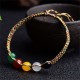 Colorful Agate Five Elements String Bracelet Colorful Agate Five Elements String Bracelet